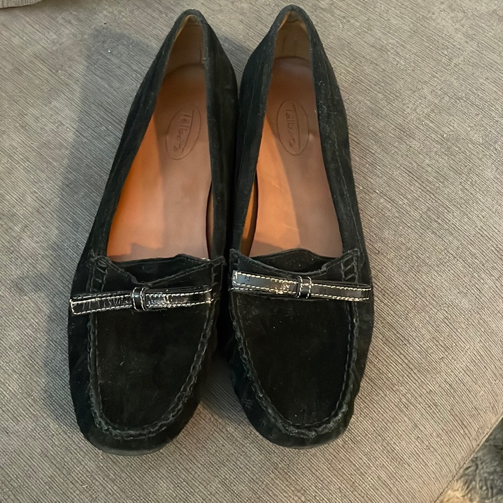 Talbots Suede Leather Driving Moccasins sz 8W